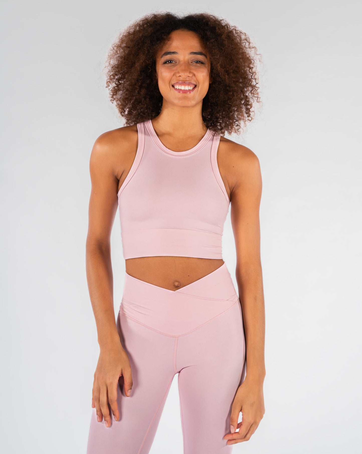 Suri High Neck Crop Top