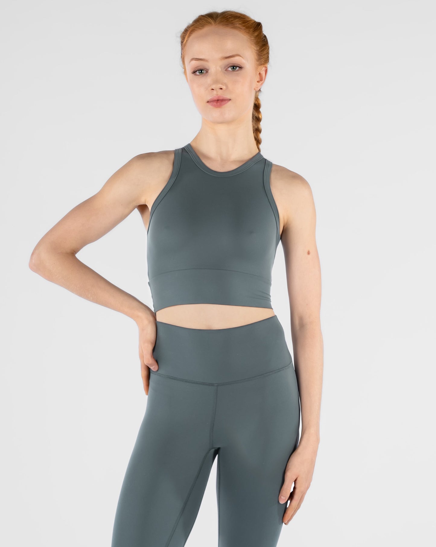 Suri High Neck Crop Top