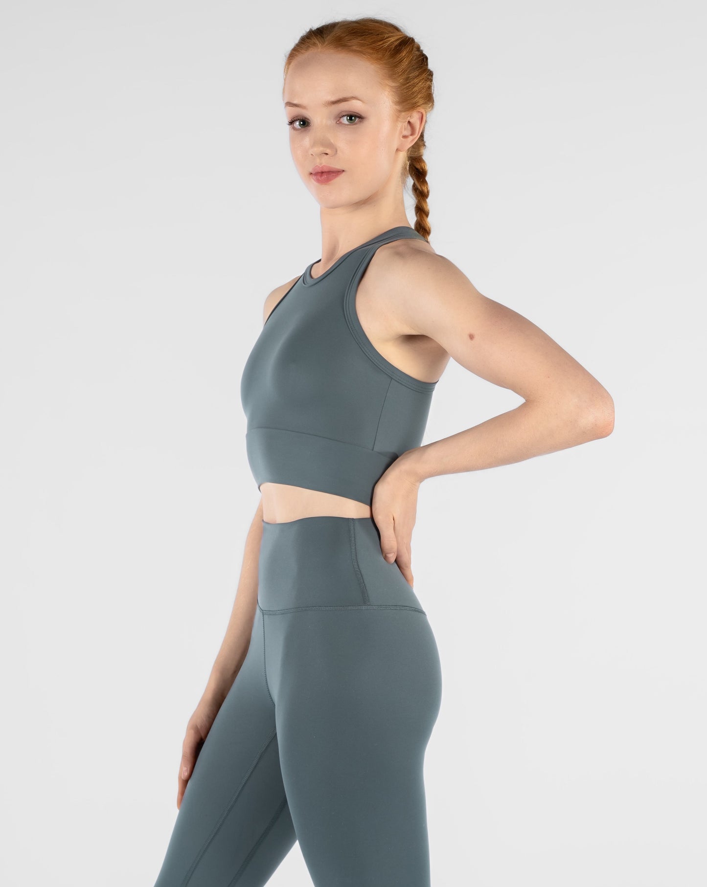 Suri High Neck Crop Top