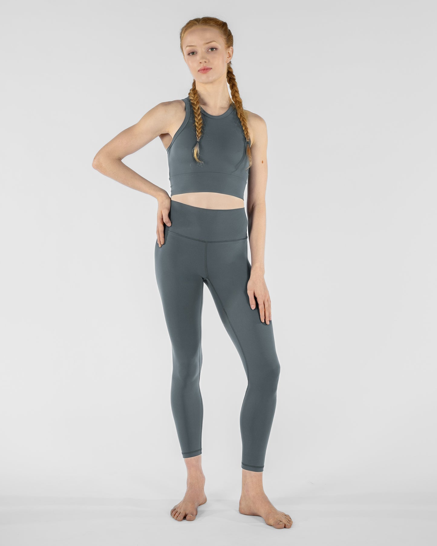 Suri High Neck Crop Top